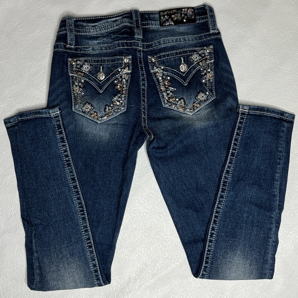 Miss Me Mid Rise Skinny Jeans Embellished 26x30
